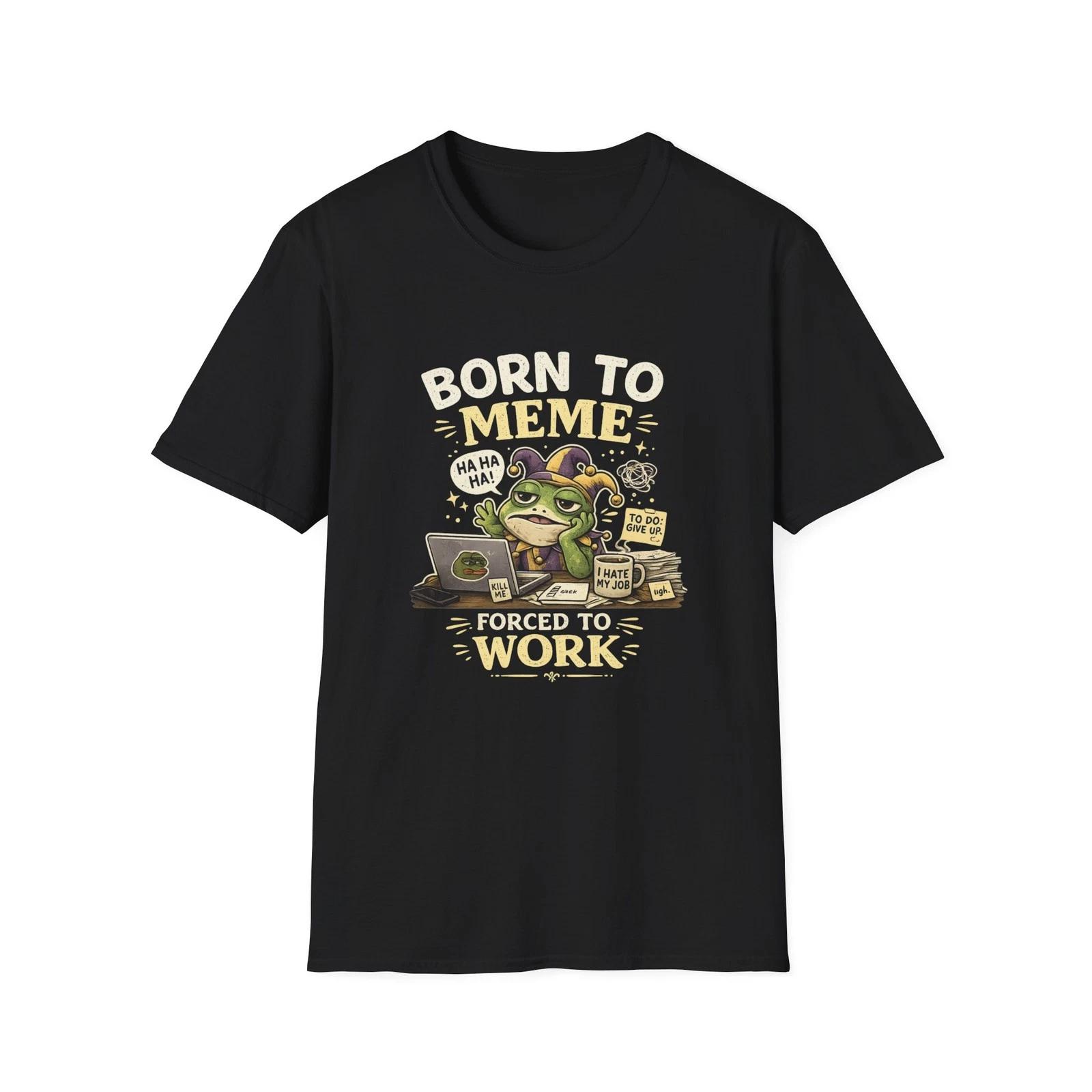 Born to Meme frog graphic Children s Children s T  Children s T-shirt | Funny Internet Culture Tee 100