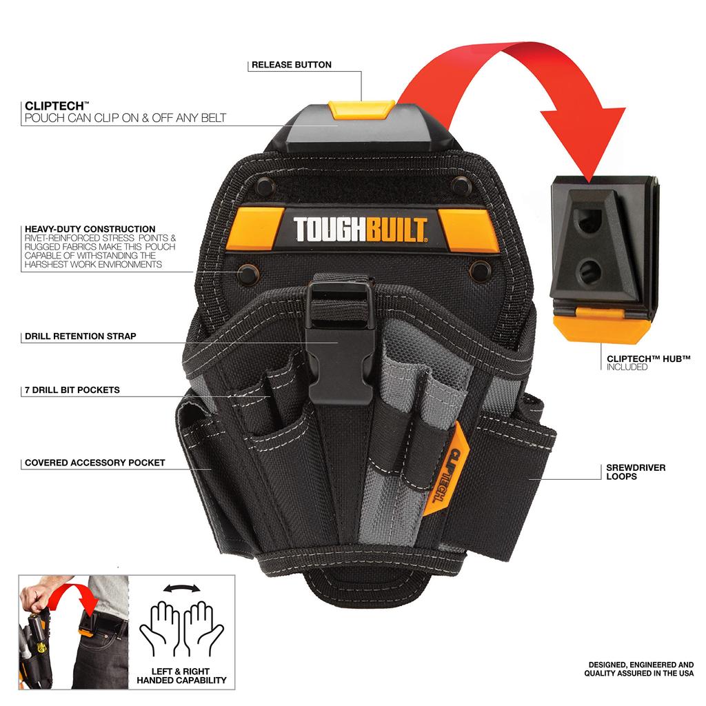 ToughBuilt Large Drill Holster TB-CT-20-L
