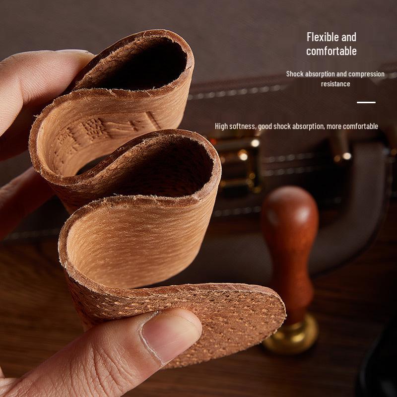 Eredeti Bőr Izzadságelvezető Légáteresztő Ütéscsillapító Vastagított Sporttalpbetétek Férfi és Női Cipőkhöz, Marhabőr és Sertésbőr.