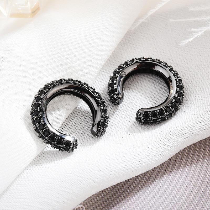 Cercei cerc din zirconiu cubic de modă Cercei hiphip cu plăcuță de aur Cercei de modă de vară 2022 Bijuterii