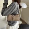 Stylish Korean Fashion Simple Shoulder Bag Versatile Crossbody Tote For Everyday Use In Black White Silver Brown And Khaki
