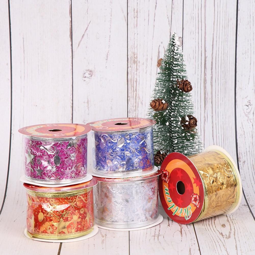 Colorful 10 Yard Music Note Christmas Ribbon With Wire Ideal For Creative Decorative Holiday Uses
