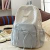 Schoolbag New Sweet Girl Backpack Korean Versatile Bow Polka Dot Versatile Light Commuter Bag Large Capacity School Bag