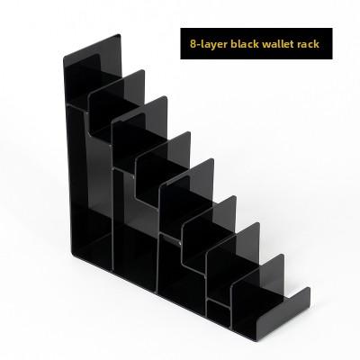 Acrylic Display Stand Multi-layer Step-shaped Wallet Holder Mobile Phone Case Holder Leather Clip Stand Transparent Base