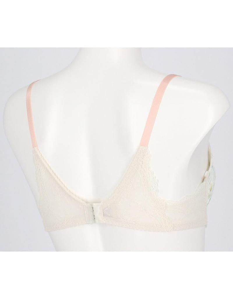 Unnanacool Natural Cups Stay Accent Bra JB2236 BE C65 Bra, Fit, Comfortable, Flower,