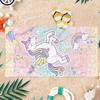 1pc Rainbow Cartoon Unicorn Beach Towel Large Towel Super Absorbent Suitable for Beach Vacation Pool Summer Gift for Friends