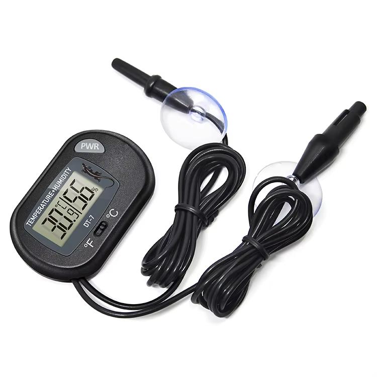 High Precision LCD Digital Thermometer Hygrometer for Reptile Terrariums and Rain Bowls Compact & Easy to Use