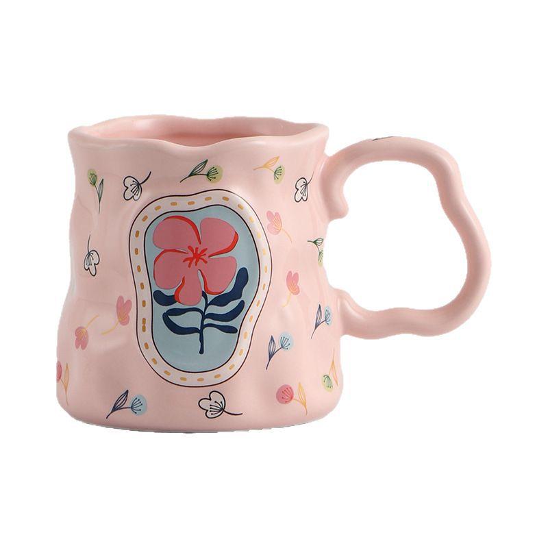 Light Luxury Coffee Mug High-end Exquisite Milk Cup Drinkware Cute Mugs Ceramic Coffee Cups Cup for Tea Original Breakfast Cups