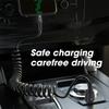 5A Spring Fast Charge Data Cable for Apple Huawei Vivo Android Flash Charge Type Retractable Charging Cable Car One Tow Three