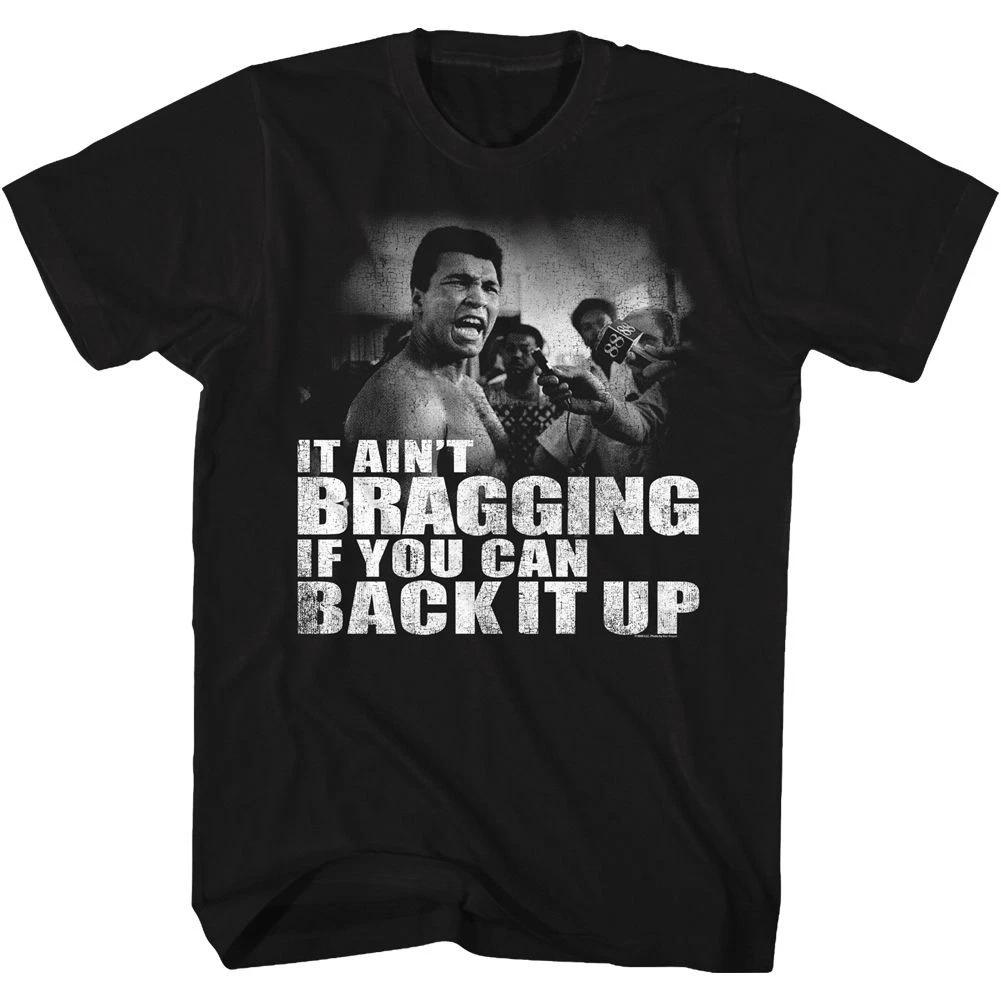 Muhammad Ali Distressed Back It Up Black Icon  Children s T-shirt 140