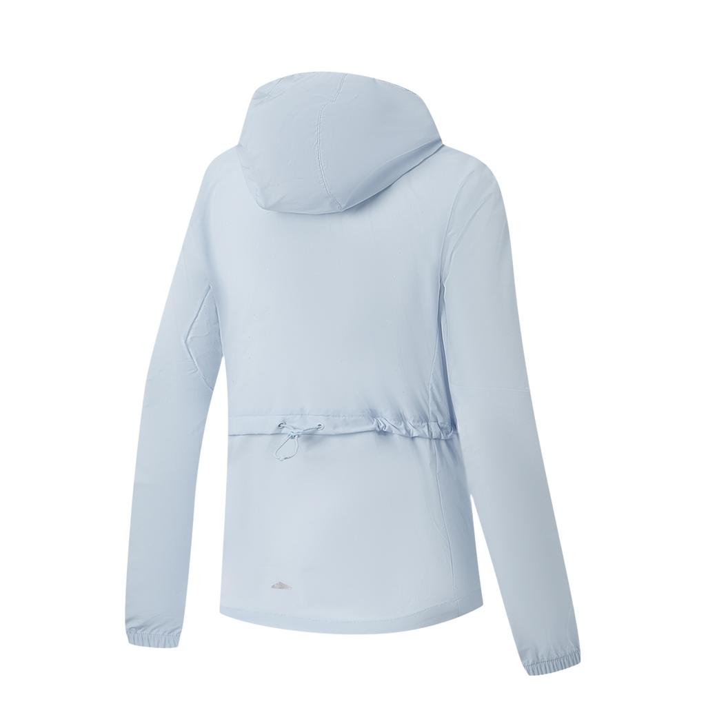 Li Ning Running Series Windproof Water-Repellent UV-Resistant Hooded Sun Protection Jacket Women Jackets AFDW456-6
