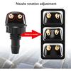 2 PCS Front Windshield Washer Nozzle, Double-hole Straight Column Water Spray Nozzle, Car Wiper Washer Nozzle, Fit for Most Vehicles (Black)