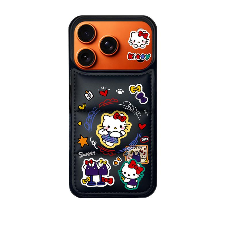 

Angel KT Cat Down Jacket Phone Case Cover for iPhone 11-14 and PROMAX (Compatible with Apple 12/13/14) iPhone 17