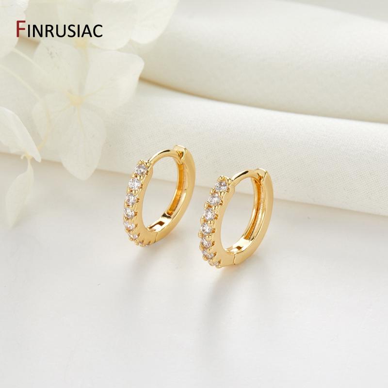 

Concave-Convex Geometric Texture Round Earrings,Gold Plated Brass Hoop Earrings Jewelry Gift For Women 1 Pair