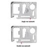 11 in 1 Outdoor Pocket Tool Stainless Steel Lifesaving Card EDC Survival Tool