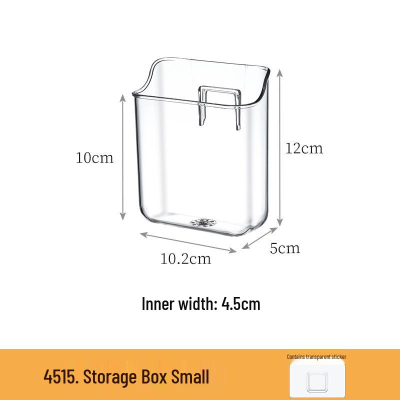 Transparent Wall-Mounted Mirror Cabinet for Bathroom Cosmetics and Lipstick Storage