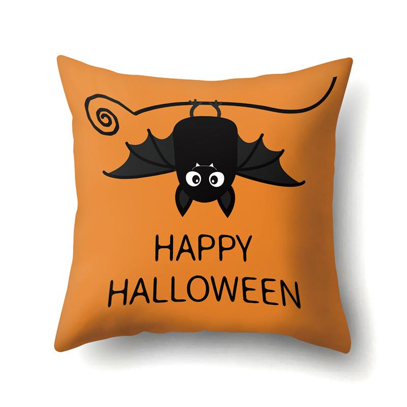 Halloween Pillowcase Car Waist Pillow Pumpkin Sofa Cushion Cover Office Home Living Room Pillowcase