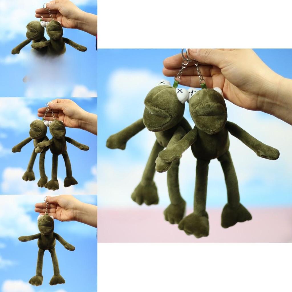 Adorable Long Legged Frog Plush Toy Keychain Perfect For Bags And Backpacks