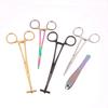 Colorful Body Piercing Pliers Surgical Steel Fix Forceps Tweezers For Septum Cartilage Tongue Body Piercing Clamp Tool