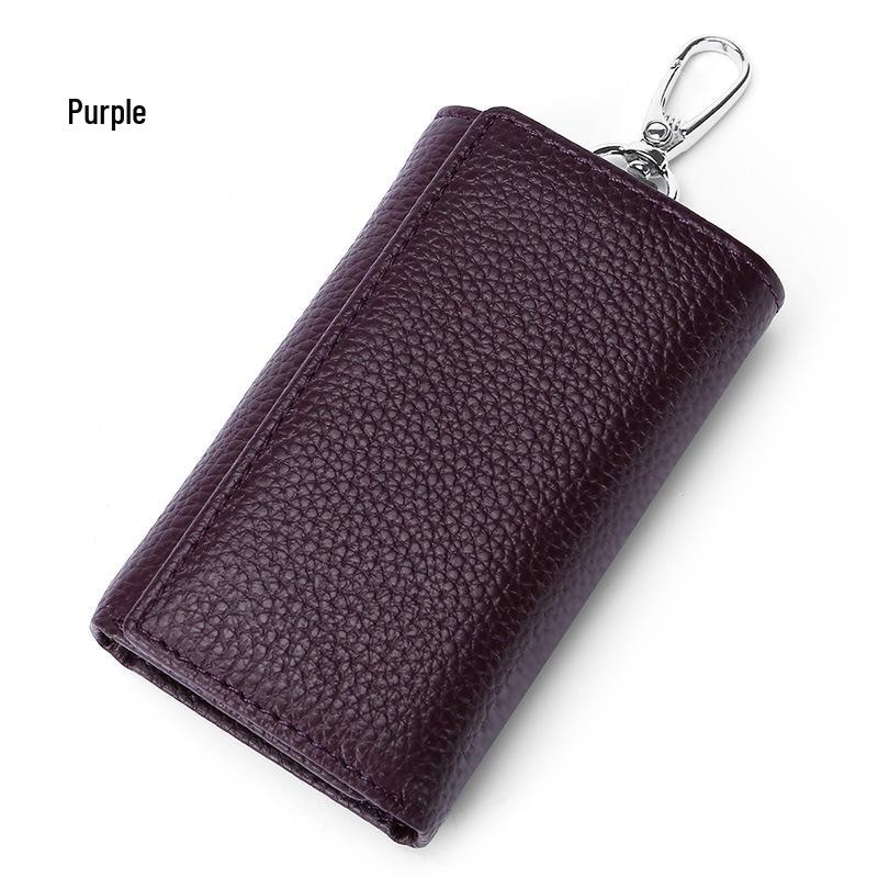 Premium Cowhide Leather Multi-functional Key Holder and Coin Wallet