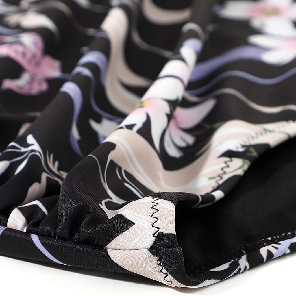 Women's Split Swimsuit Suit Bikini Printing Cut-out Beach Swimsuit Swimwear