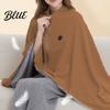 Warmer Strickponcho Elektrisch beheizter Schal mit Verschluss Tragbar mit Reißverschluss USB Decke Aufheizung Vorne