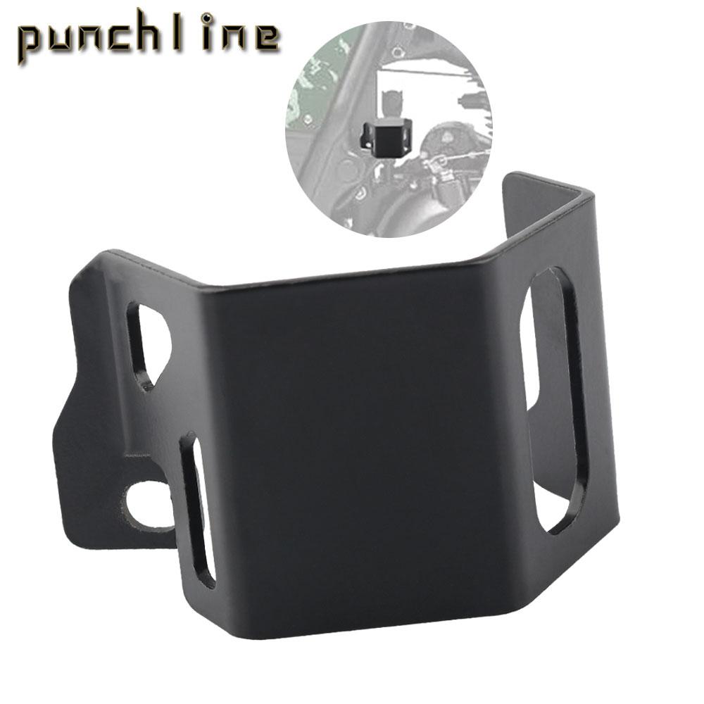 

Rear Brake Fluid Reservoir Guards For Himalayan 2018-2023 Motorcycle Pump Protector Cover SCRAM 411 2021-2024 чёрный