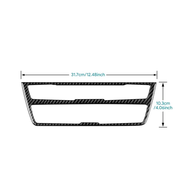 Real Soft Carbon Fiber For BMW 3 Series F30 F34 320i M3 F80 2014-2018 Car Center Console AC CD Panel Frame Sticker