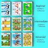 Fun Concentration Training Game for Kid Find The Differences in The Pictures That Can Be Erased Puzzle Board Game Card