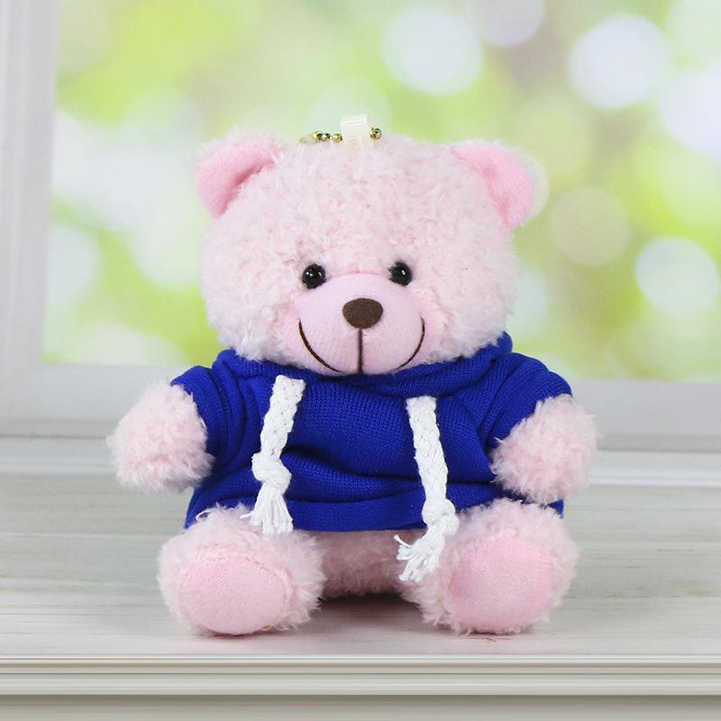Charming Teddy Bear Keychain Plush Doll - Dressed Up Couple Backpack Ornament Gift