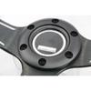 14 inch 350MM Suede Shallow Concave Steering Wheel with Red Stitching,Universal Racing Sports Steering Wheel
