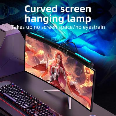 USB Plynulé Stmívání Závěsná Světla na Obrazovku Zakřivená Obrazovka Monitor Světelná Lišta RGB Atmosféra Pozadí Stolní Lampa Světelná Lišta na Monitor