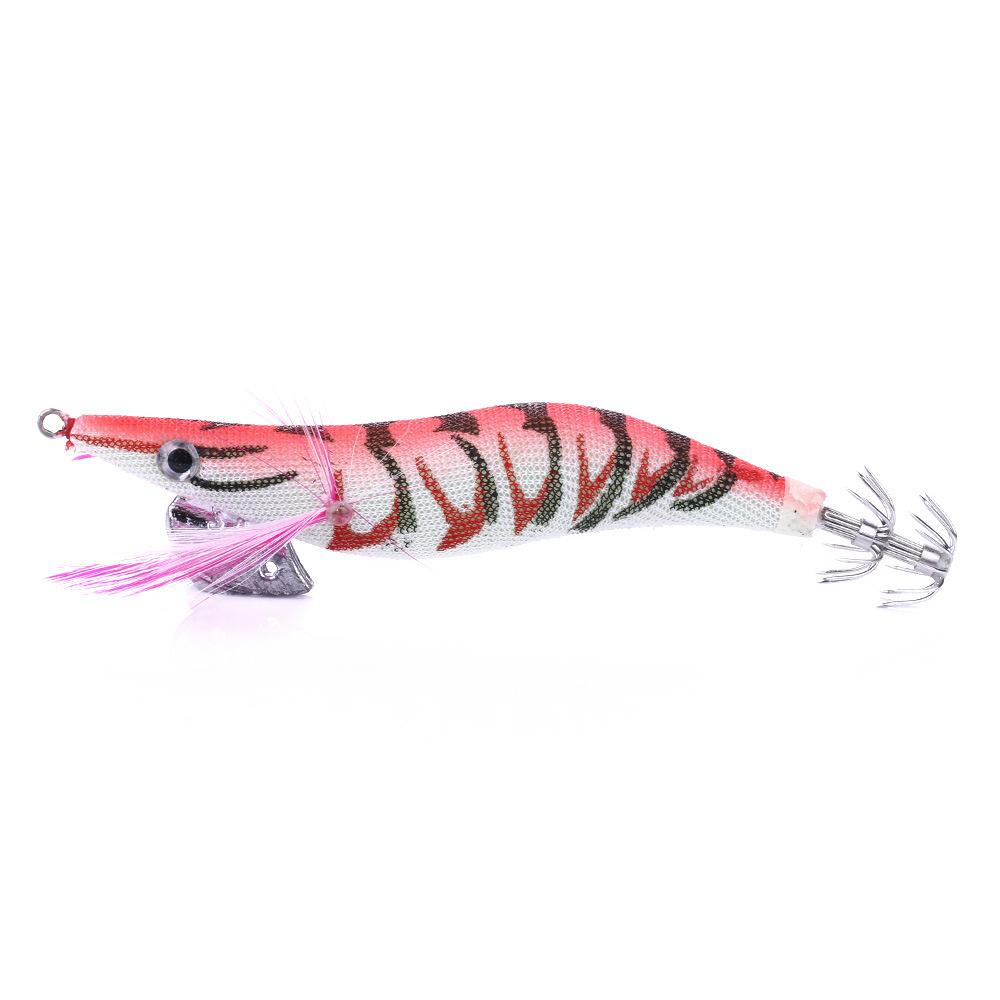 Luminous Wood Shrimp Lure11CM13.5GLong-range sea fishing squid hook, artificial bait, specialized fishing gear for bass