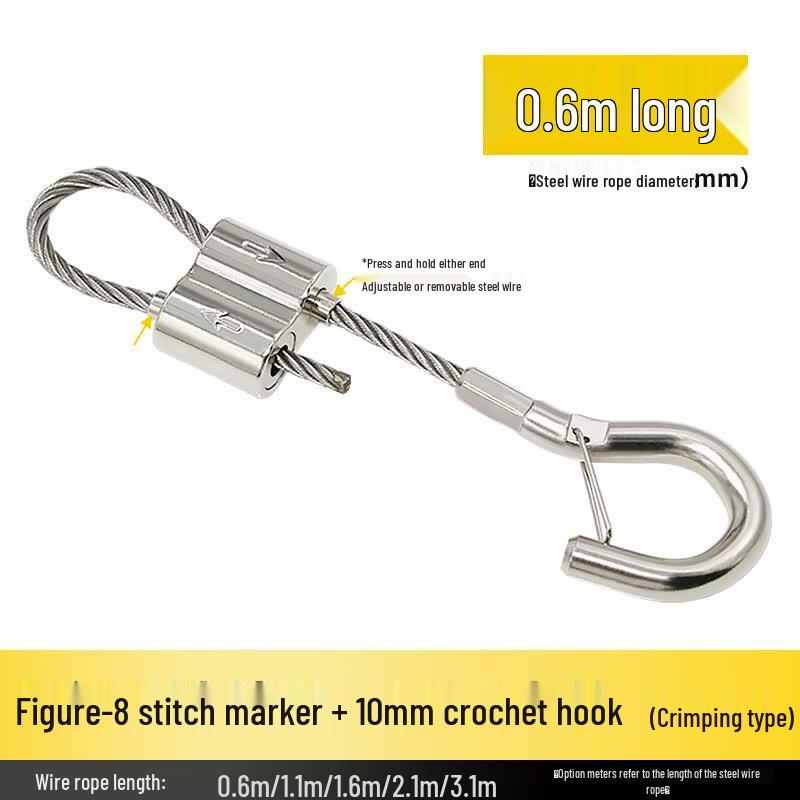 Moli Industrial Adjustable Wire Rope Sling with Hook