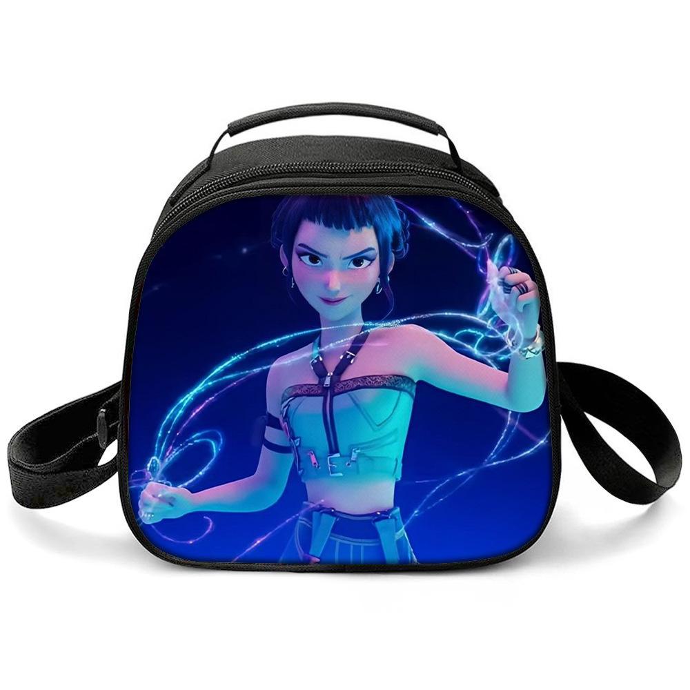 KPOP Witch Hunters Printed Cartoon Student Warm Lunch Bag Messenger Bag