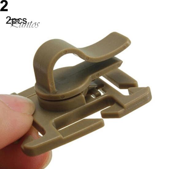 2Pcs Rotatable Water Bladder Tube Trap Hose Clip for Webbing Hydration Backpack