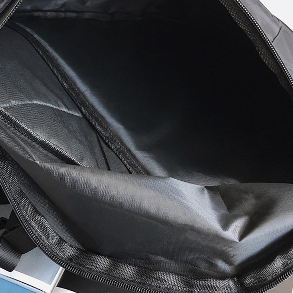 Large Black Sling Bag Waterproof Sling Backpack Oxford Fabric Outdoor Sports Chest Bag for Men Women Large Black Sling Backpack