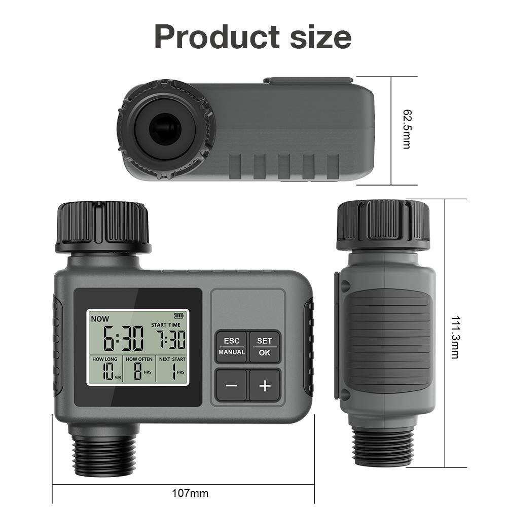 1/2/3-Outlet Smart Home Water Timer Automatic Irrigation Timer Automatic Watering Programmer Watering System for Balcony Garden