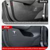 Pads Anti-Coup de Pied pour Portes de Voiture Pour Tesla Model Y Juniper / 3 Highland Panneau de Porte Latérale en Cuir Protecteur Anti-Salissure Décoration de Voiture