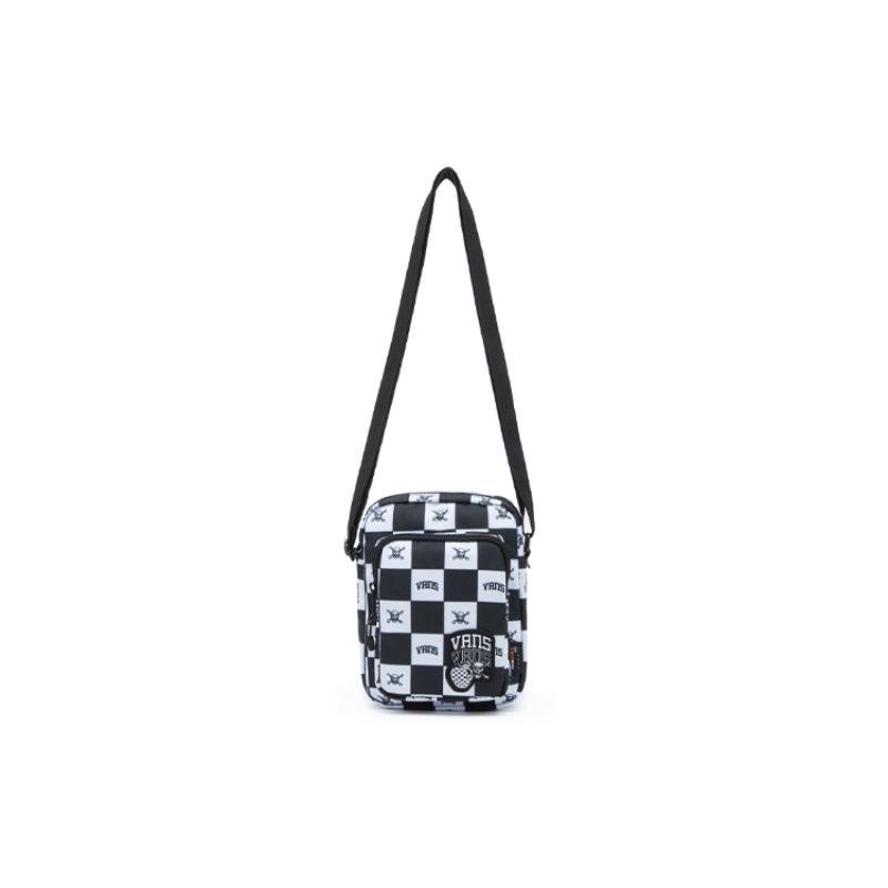 Vans Polyester Shoulder Bag Unisex Black White Vans VN0A54K1Z791