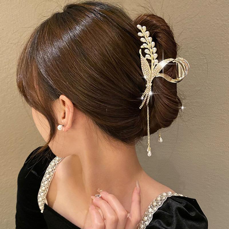 2023 Nová pšeničná perla střapec do vlasů spona do vlasů Vintage kamínková spona do vlasů Barrettes Starožitná vlásenka pro ženy Vlasové doplňky dárek