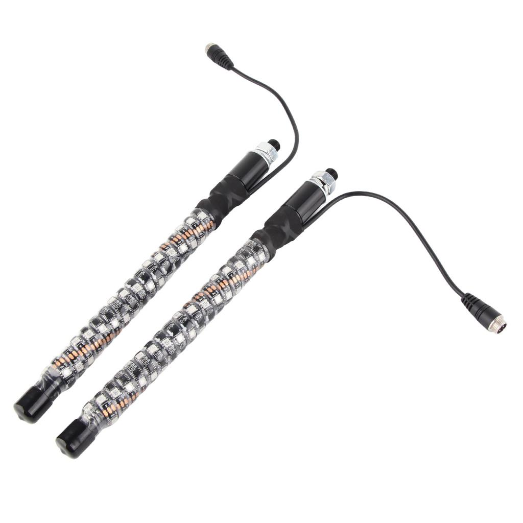 1ft LED Peitschenlichter 12V 20 Farben IP67 Wasserdicht Überlastschutz Fernbedienung Fahnenmast Antennenpeitschen Lampe