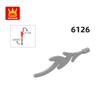 Non-Toxic 6126 100G/454Pcs Flame Water Column Building Block Moc Flame Flame Color Accessories Compatible With Bricks Diy Toy Gift