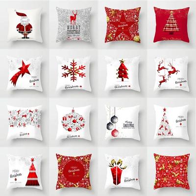Christmas Themed Pillowcases Car Accessories Office Santa Claus Living Room Sofa Home Pillowcases