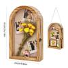 Wooden Photo Frame Display Box Hanging Keepsake Display Box Picture Frame Shadow Box  Dried Flowers