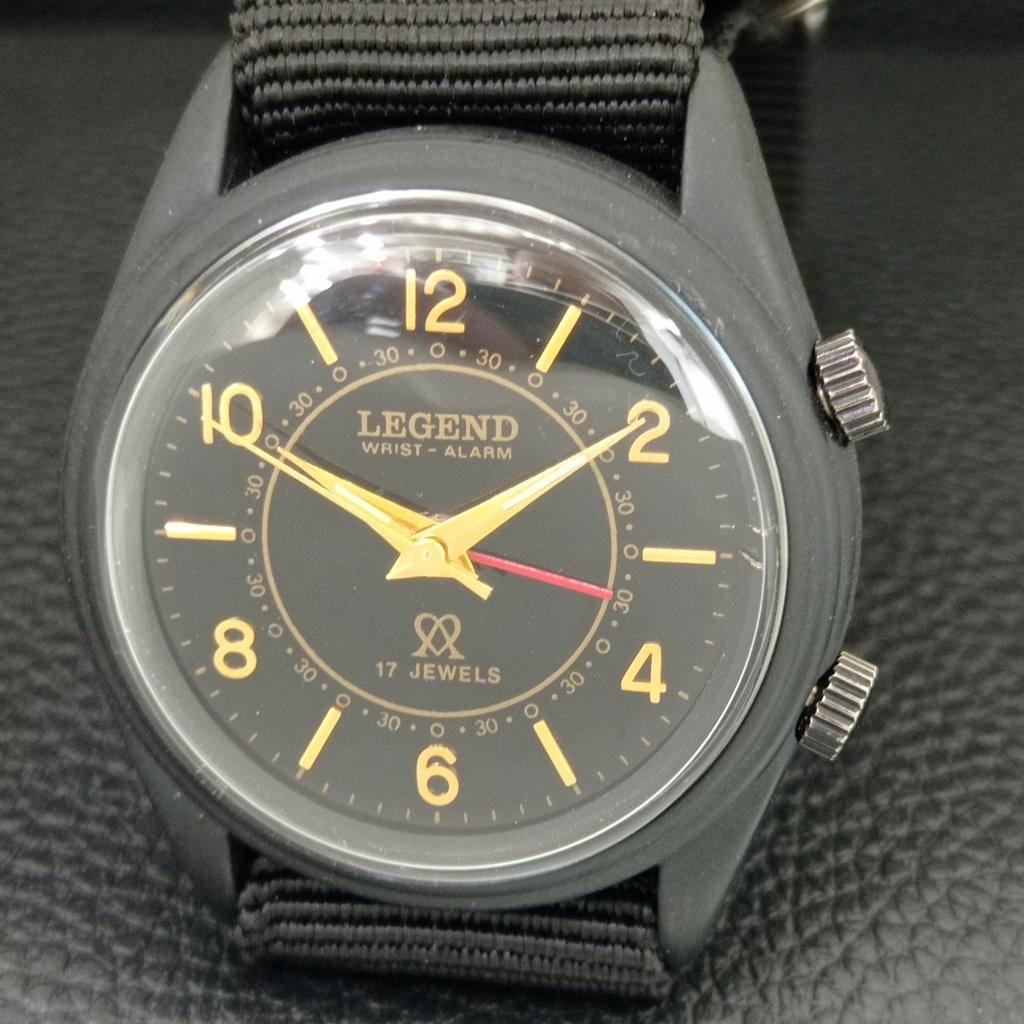 REFURBISHED VINTAGE LEGEND HAND-WINDING SWISS MENS ALARM WATCH A707519-1