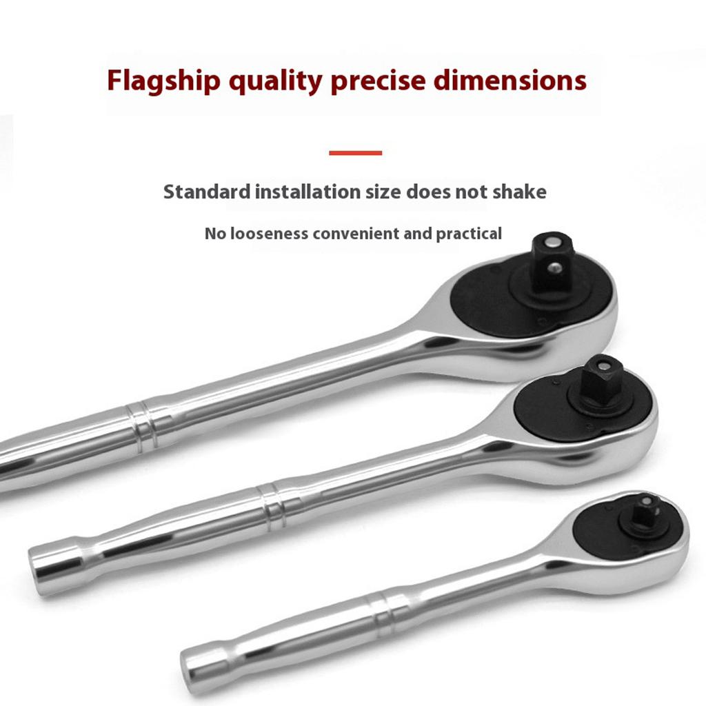 Multiple Size 1/2" 1/4" 3/8" Ratchet Spanner With Quick Directional Switching Suitable For Tight Space Mechanical Repair