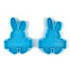 Shiny Glossy Easter Couple for Key Pendant Mold Resin Craft Easter Day Bunny Mold for DIY Keychain Necklace Charms Makin