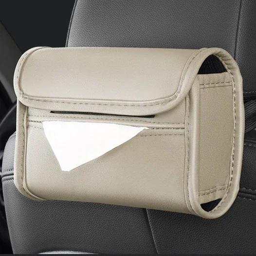 1 Pcs Car Tissue Box Towel Sets Car Armrest Box Tissue Box Holder Auto Interior Storage Decoration Car Accessories бежевый