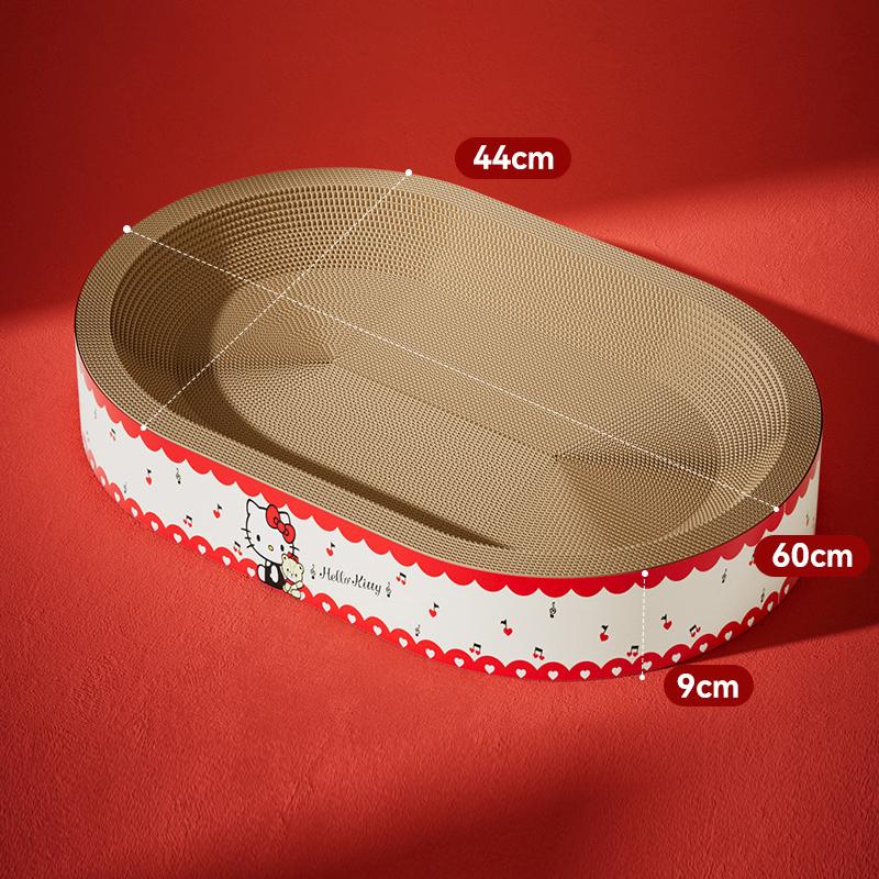 

Овальная Гофрированная Бумага Когтеточка для Кошек Износостойкая Устойчивая к Царапинам Лежанка для Кошек Защита Дивана Кошачья Мебель Товары для Домашних Животных as the picture